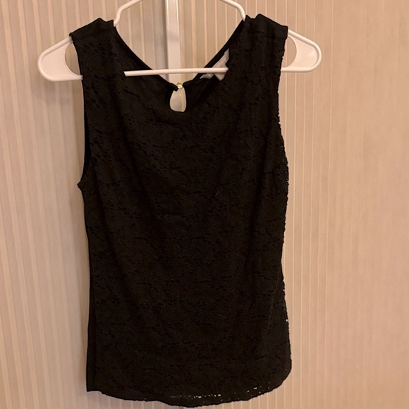 Banana Republic Black Textured Sleeveless Top Size Small EUC - Picture 1 of 4